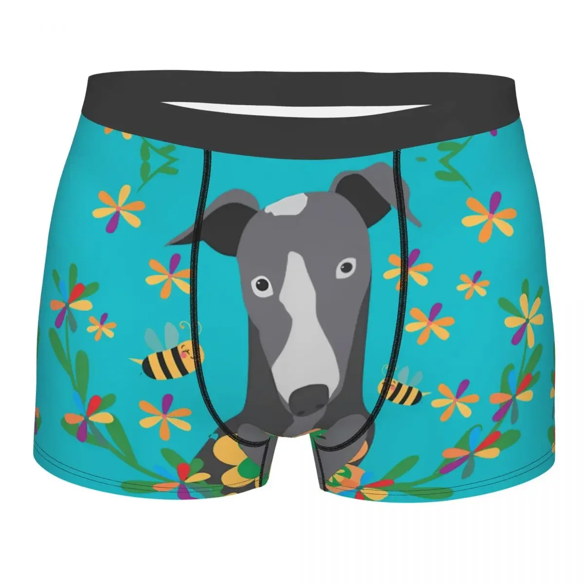 Vol Tederheid om je te geven Mannen Boxer Briefs Ondergoed Greyhound Oren Honden Zeer ademend Hoge kwaliteit verjaardagscadeaus