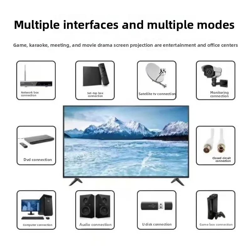 تلفزيون 4K LCD 75 بوصة 65 بوصة شاشة كاملة ذكية رفيعة للغاية 55 بوصة 43 بوصة 19 بوصة تلفزيون المبيعات المباشرة
