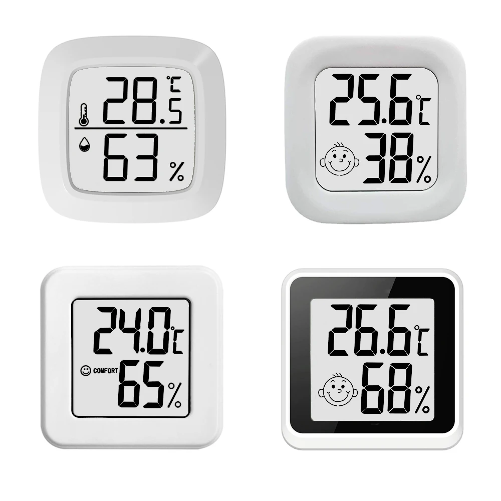 Mini LCD Digital Thermometer Hygrometer Indoor Room Temperature Humidity Meter Sensor Gauge Weather Station