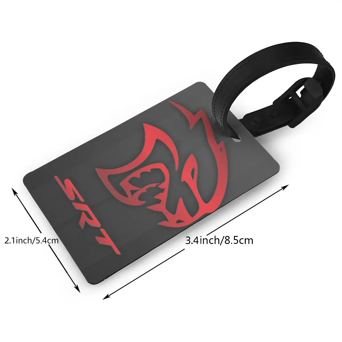 Dodge Hellcat Srt Logo Bagagelabels Kofferaccessoires Reizen PVC Bagage Boarding Tag Draagbare labelhouder ID Naam Adres