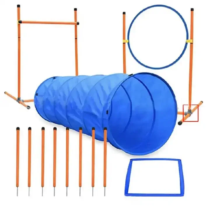 Custom Wholesale Dog Agility Course Training Equipment Obstacle Agility Training Starter Kit Pet Outdoor Games Set 10 Sets