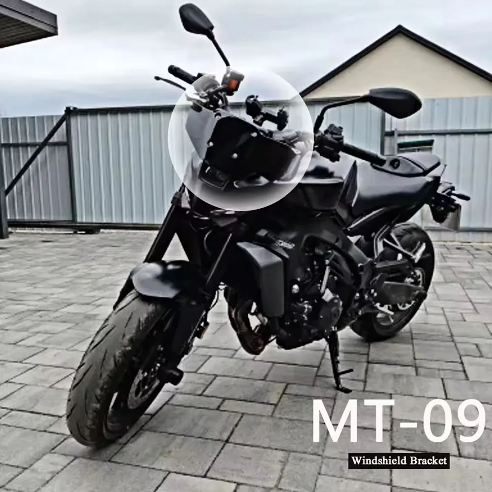 

For Yamaha MT09 2024 MT 09 New Motorcycle Accessories Windshield Wind Deflector Spoiler with Bracket Fairing MT-09 MT09 SP 2025