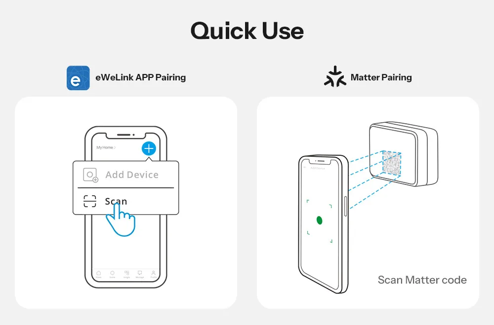SONOFF MINI-DIM MINI Extreme Matter Over WiFi-Dimmerschalter Breite Beleuchtungskompatibilität Matter-fähiges Google Apple Home Alexa – Detail 17