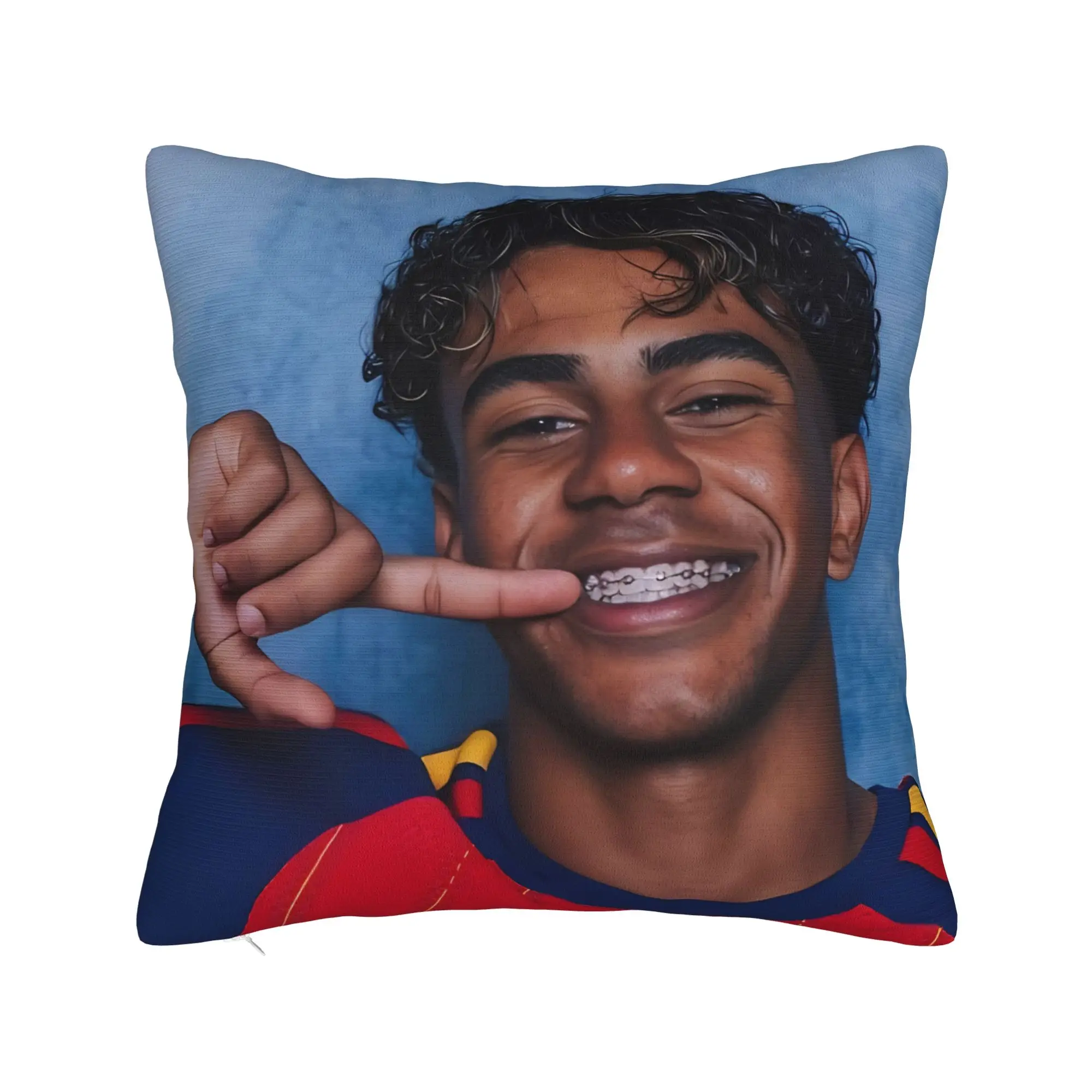 Lamine Y-Yamal Football Soccer Pillowcase Printed Cushion Cover Decorations  Pillow Case Cover Home Zippered