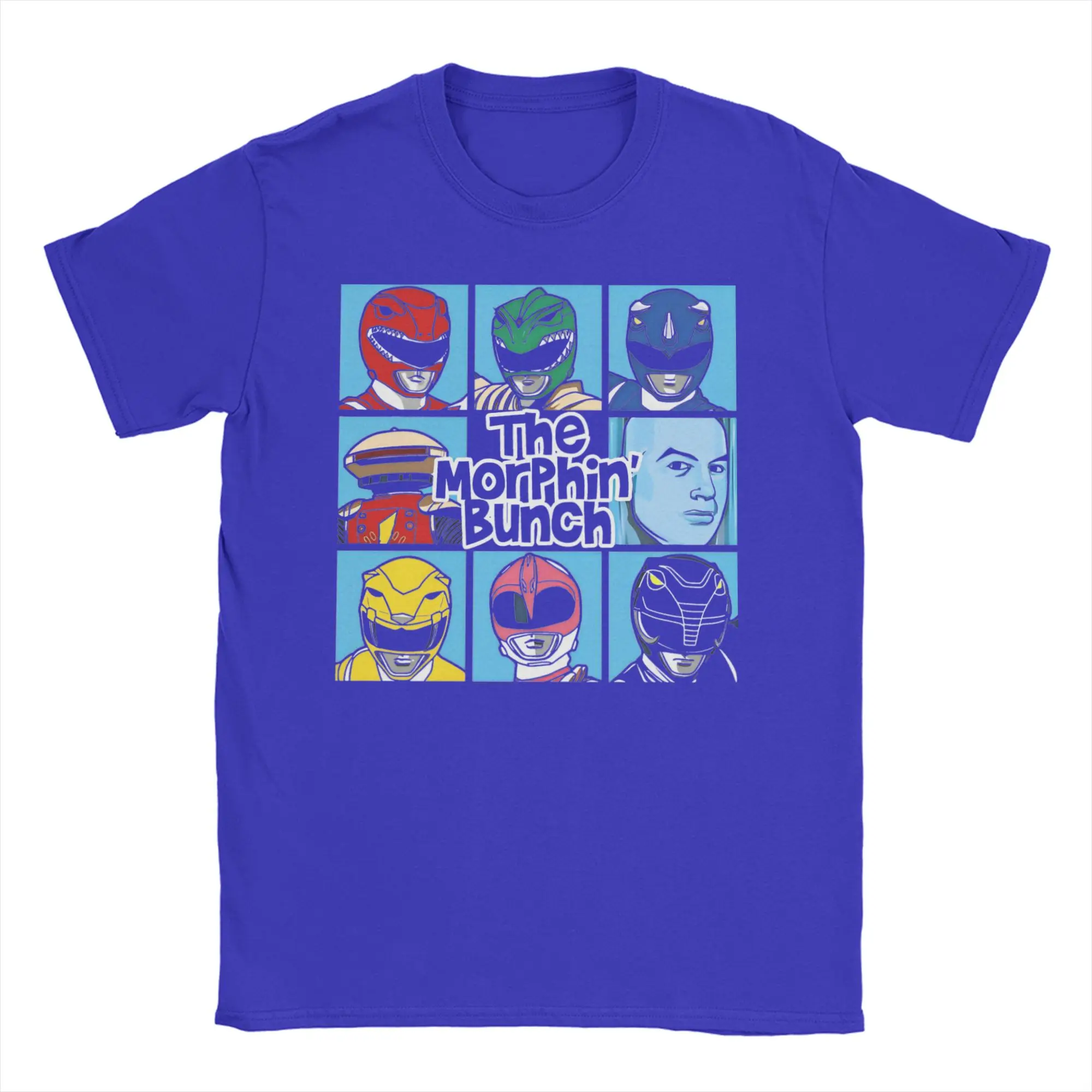 The Mighty Morphin Bunch Power Rangers T-Shirts for Men Women O Neck 100% Cotton T Shirt  Short Sleeve Tees Plus Size Clothes