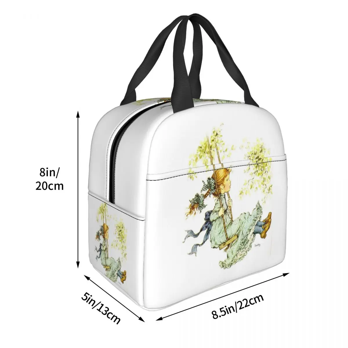 Sarah Kay Swing Girl Lunch Bags Insulated Bento Box Lunch Tote Resuable Picnic Bags Thermal Bag for Woman Children School