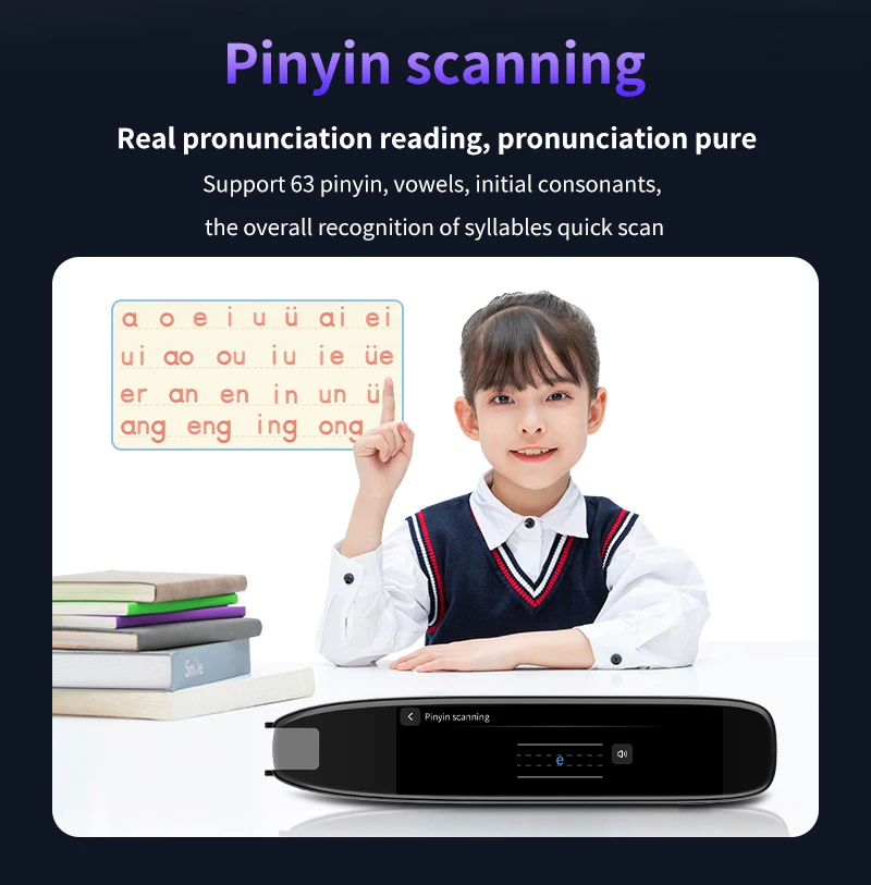 Scan-Übersetzungsstift 142 Sprachen Leseschwierigkeiten-Hilfe Text-zu-Sprache-Scanner-Stift 10 Offline-Sprachen für Schüler und Lernende – Detail 7
