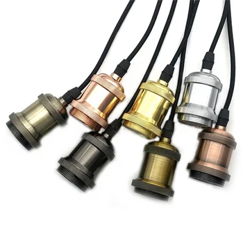 Vintage Lampenfassung Edison Schraube Lampenfassung E27 Glühbirnensockel DIY Lichtsockel mit Ring