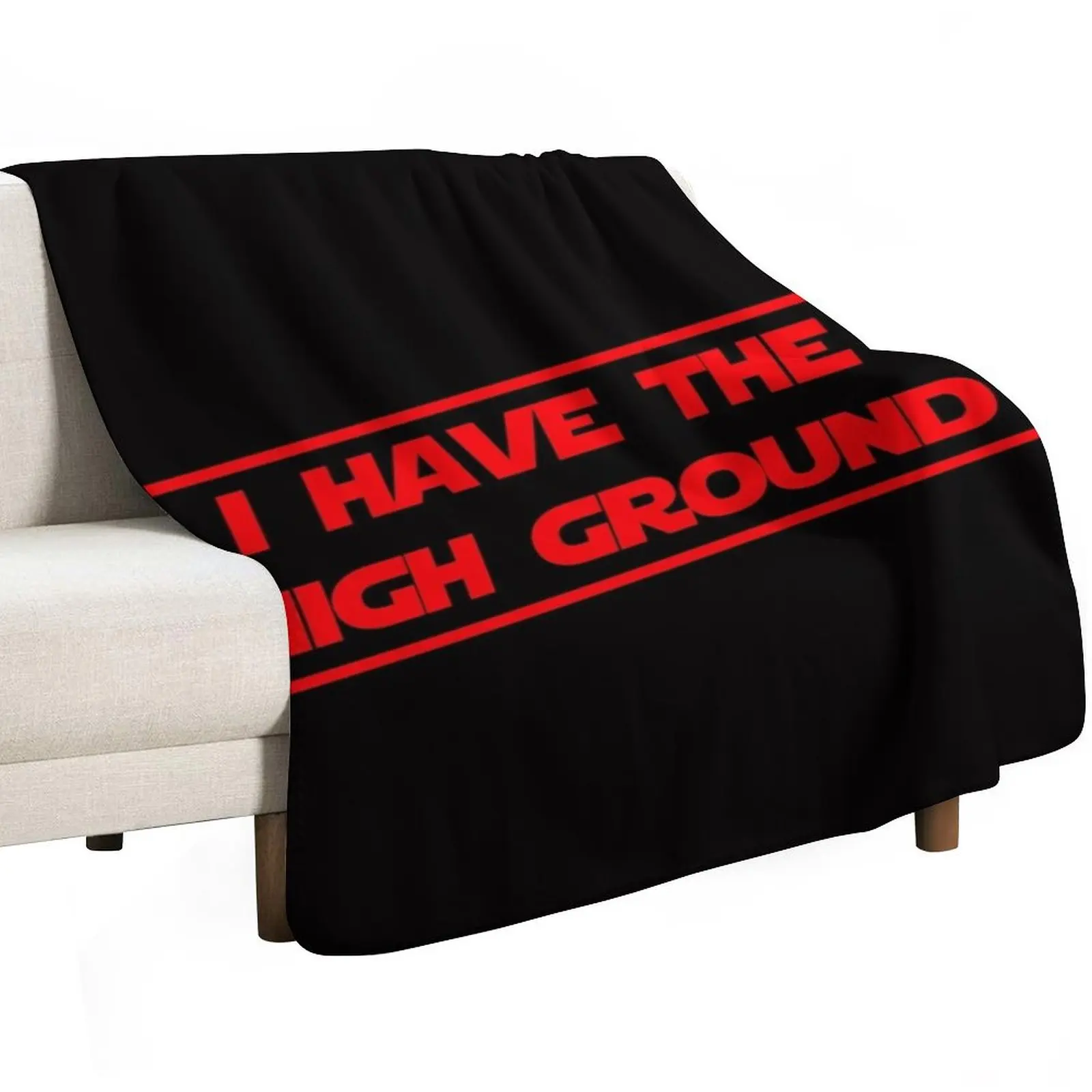 I have the high ground (Red Version) Throw Blanket Luxury Designer Sofas For Baby Bed Beach Blankets