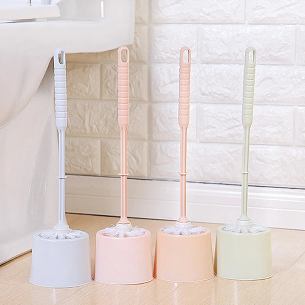 Toilet Brush and Holder Set Compact Soft Brush Tool Deep Cleaning for Bathroom Toilet Brush with Holder for Bathroom CLH@8