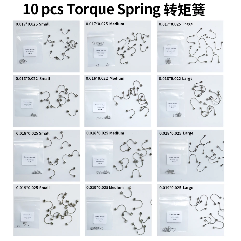 Stomatologiczna brama ortodontyczna Sprężyna momentująca Sprężyna momentująca Pojedyncze przednie zęby Torquing Sprężyna Ortodontyczna Wspornik Drut łukowy