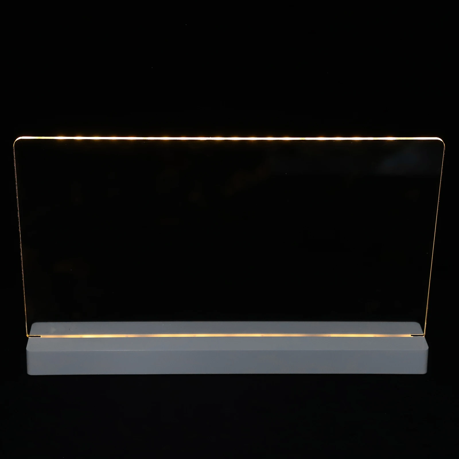 

Fluorescent Board Dry Erasable USB Charging Transparent Acrylic LED Light Up Glow Desk Sign Marker Memo Price Display