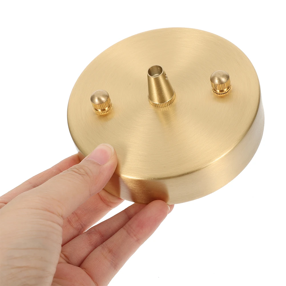 

1 set 1 Set Copper Ceiling Light Canopy Durable Metal Base Plate Easy Installation Stable Mounting Cover For Living Room Bedroom