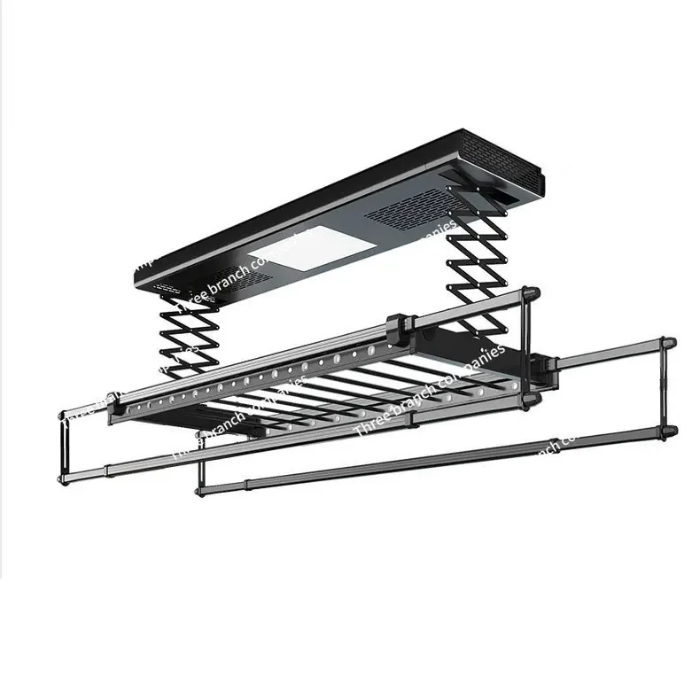 Balcony Intelligent Remote Control Automatic Electric Lifting Hanger Home Four Rod Telescopic Drying Rack