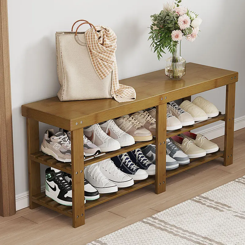 Ultimate Shoe Bench with Storage-3Tier Entryway Shoe Rack Stool Multifunctional Hallway Seat Ottoman Space Saving Shoe Organizer