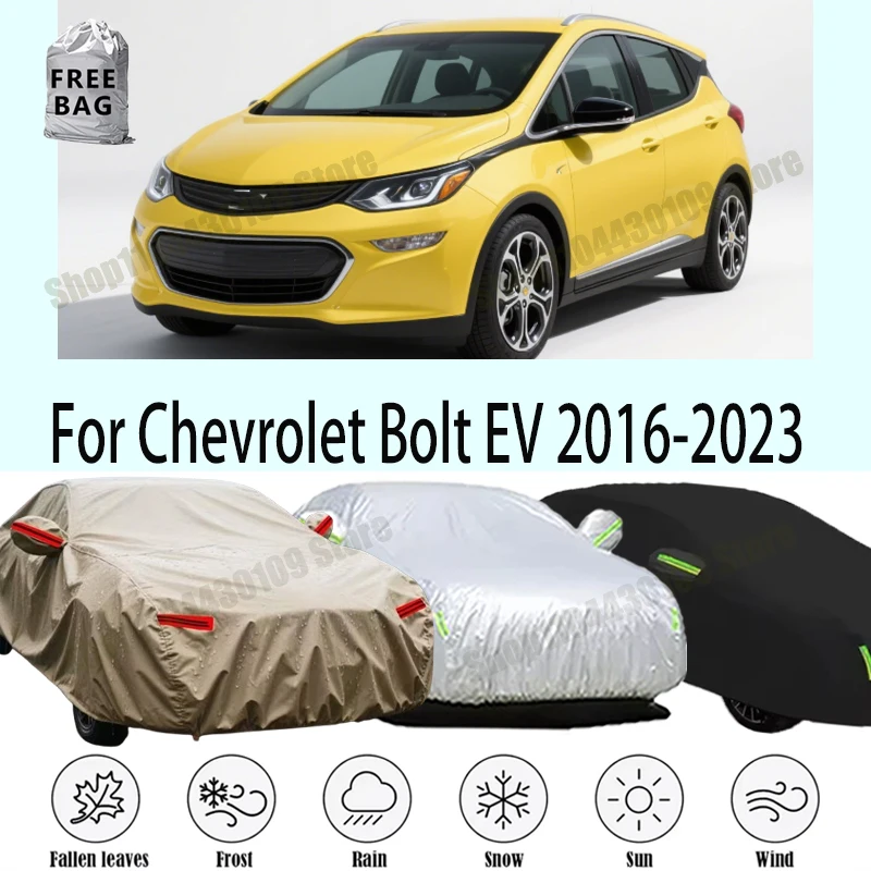 

For Chevrolet Bolt EV 2016-2023 Outdoor Protection Full Car Cover Snow Cover Sunshade Waterproof Dustproof Exterior Car