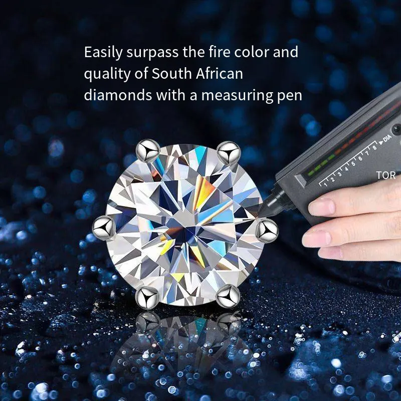 Thumbnail 4 - #32 Trending Moissanite Stud Earrings Right Now