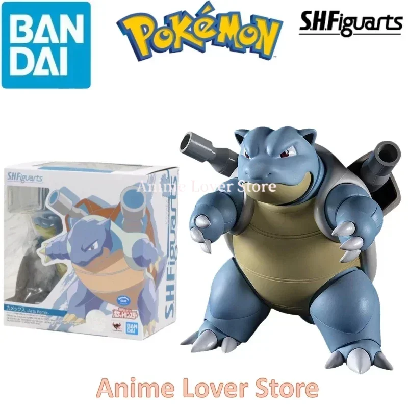 

Bandai Original Pokemon S.H.Figuarts SHF Anime Figure Blastoise Anime Action Figures Toys for Kids Collectible Model Ornaments