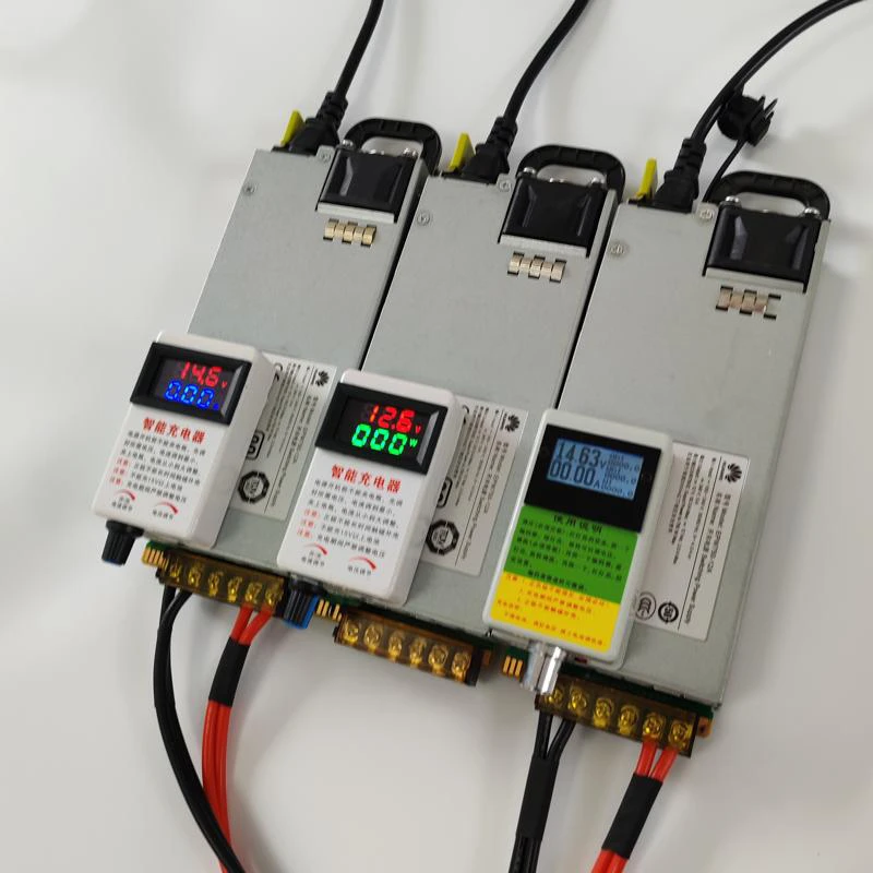 12V14.6V50A60A عالية الطاقة RV شاحن بطارية الثلاثي ليثيوم فوسفات الحديد 12.6 فولت قابل للتعديل