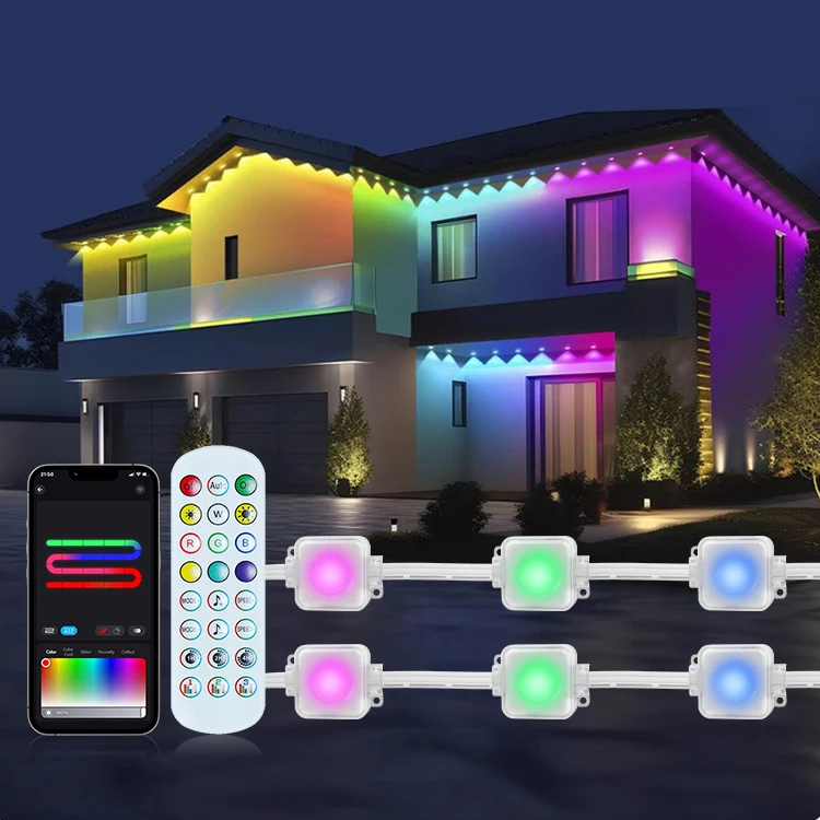 

Smart IP67 Waterproof Outdoor Soft Rope Rgb Christmas Belt App Controllable 50ft Pixel Module