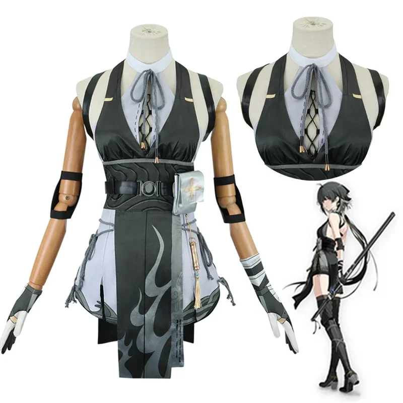 Game Wuthering Waves Costume Women Men Rover Cosplay V2.0 Fashion Handsome Combat Unifrom Halloween Party Role Play Clothing