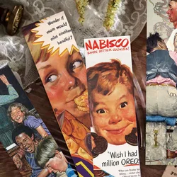 Marcapáginas Vintage americano, póster de cómic, páginas de lectura, marcado de libros, suministros para estudiantes, regalo creativo, decoración de tarjetas de papel, 30 piezas