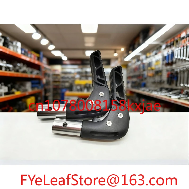 Coppia in lega di alluminio da 180 °   Installazione con maniglia pieghevole, accessorio diametro tubo 22 mm, sedia a rotelle sportiva