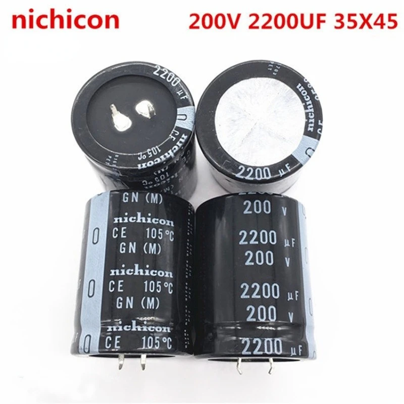 1PCS-20PCS 2200UF 200V 35x45MM Japanese nichicon electrolytic capacitor 200V2200UF 35X50 original
