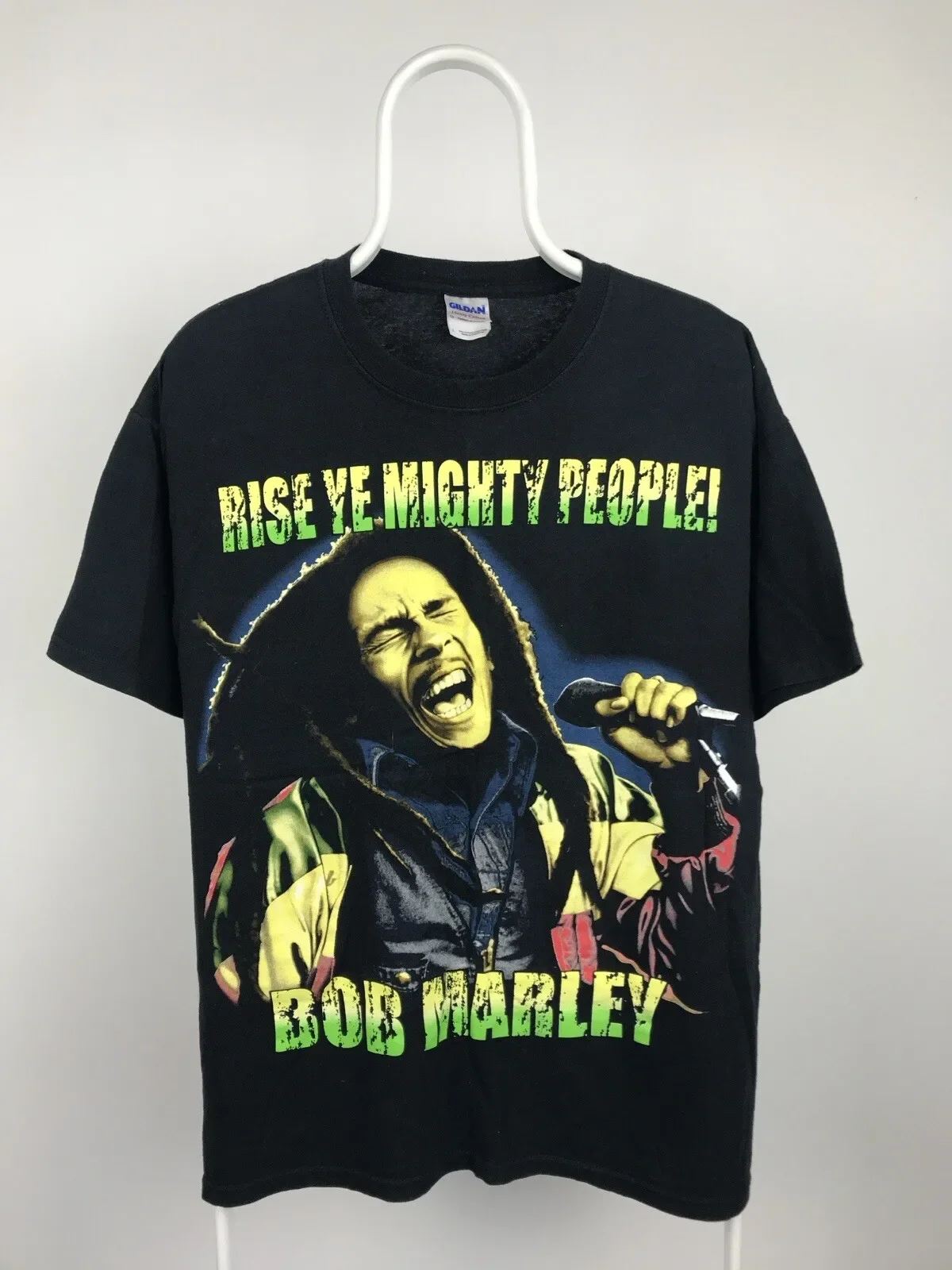 T-shirt vintage Bob Marley « Rise Ye Mighty People » Taille L