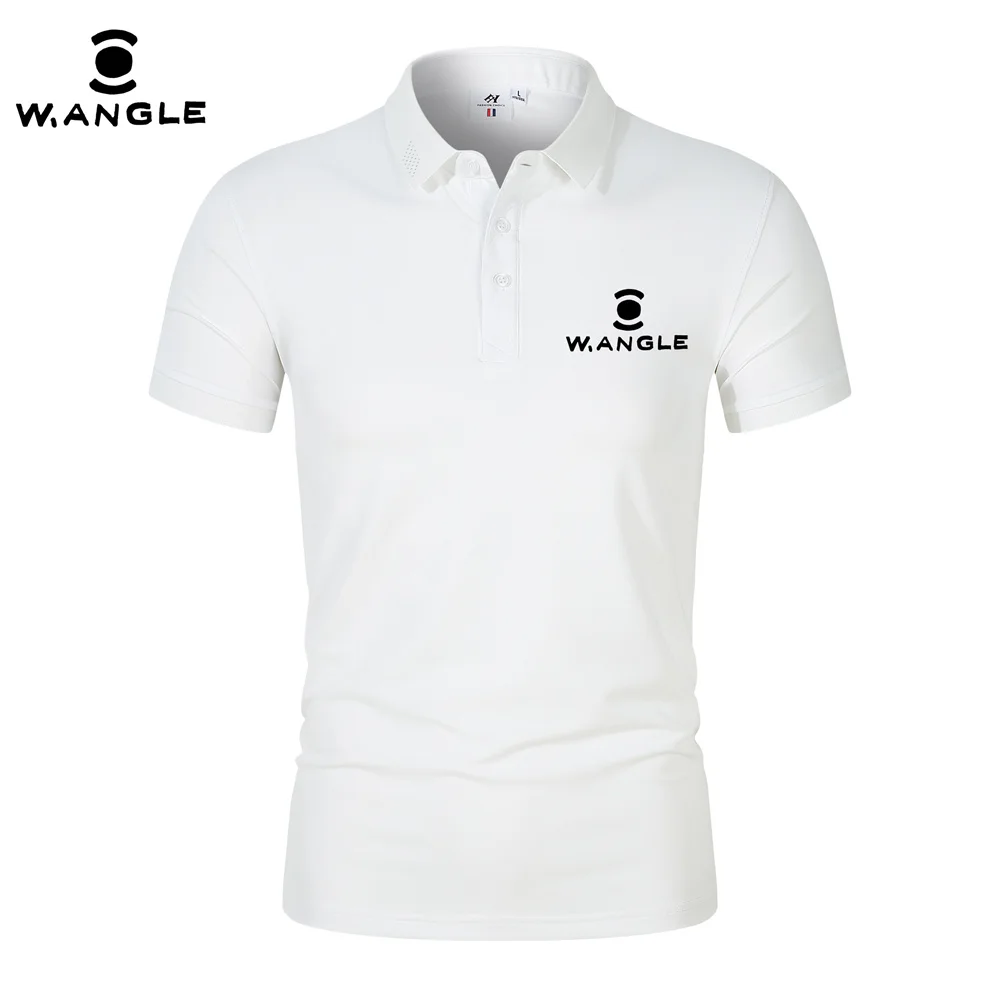 Men Breathable T-Shirt Business And Leisure POLO Shirt Summer New Fashion Short Sleeve Clothes Solid Color Comfortable Pullovers