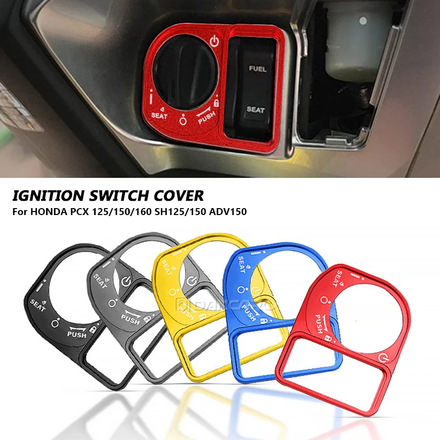 Motorcycle Ignition Switch Cover Electric Lock Button Cover Protector For Honda PCX150 PCX125 PCX160 SH125 SH150 ADV150 NS125LA