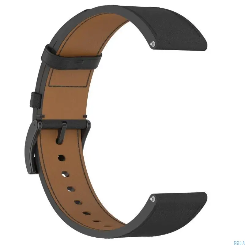 R91A Leather 22 มม. Band Universal Leather Watch สายรัดสบายสำหรับนาฬิกา GT5