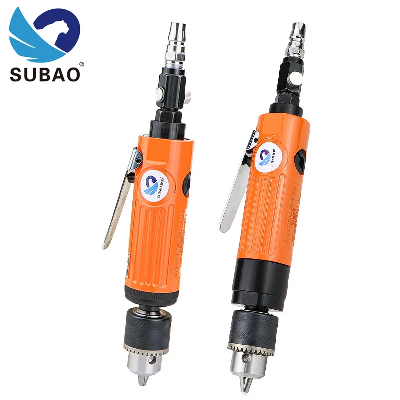 

SUBAO 38” Powerful Pneumatic Straight Air Drill F2 F3 Deceleration Large Torque Air Drill Drilling Machine Tapping Machine 10mm