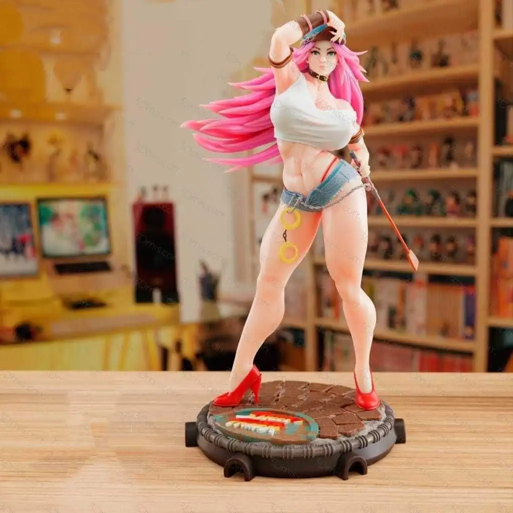 

Масштаб 1/24, высота 80 мм, фигурка из смолы, комплект модели для сборки, розовые волосы, пухлая красота, в разобранном виде, неокрашенная игрушка для 3D-печати 1312