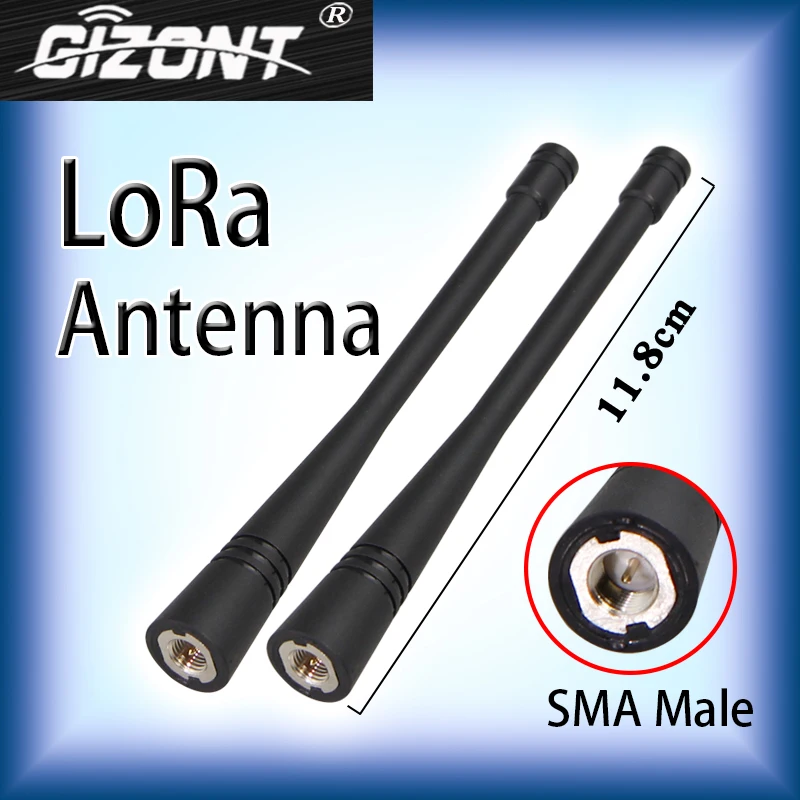 Antena bramkowa Lora, 433 MHz, 450-470 MHz, 510 MHz, 580 MHz, moduł radiowy, dookólny, wysoki wzmocnienie, miękki, głowica męska SMA