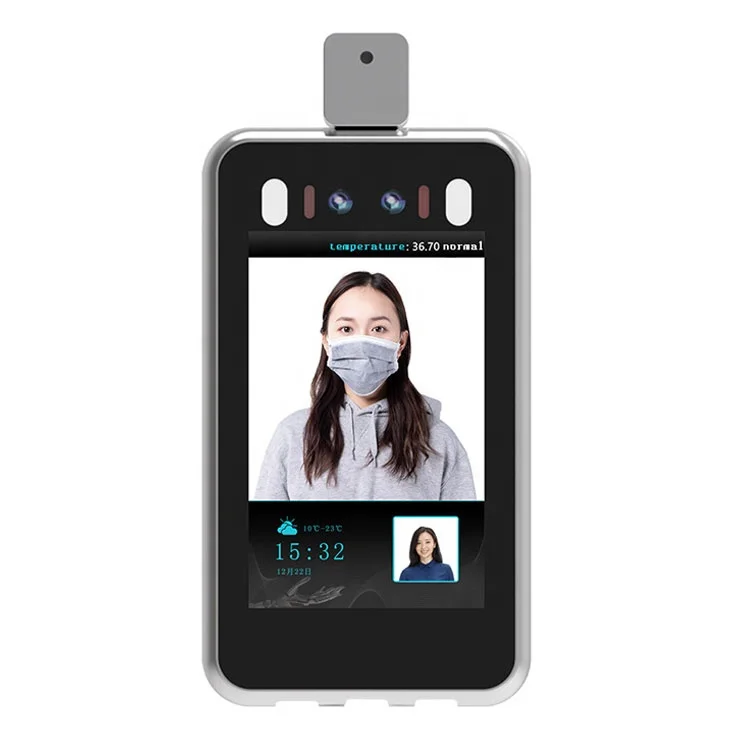 

Face recognition camer 7 inch thermometer Non-touch Wireless facial recognition temperature measurement Face Detection System