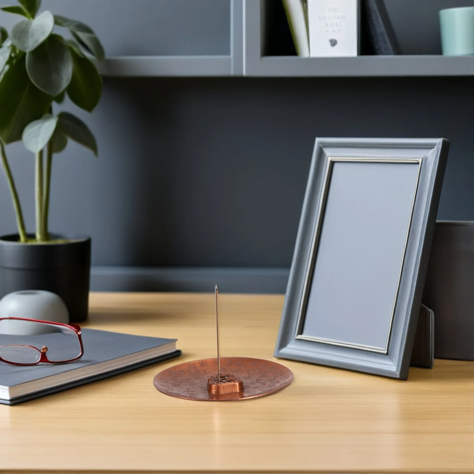 

3Pcs Metal Incense Stick Holder Hundred Blessings Gourd Ash Catcher Tray for Meditation Yoga Relaxation Insence Burner Tray