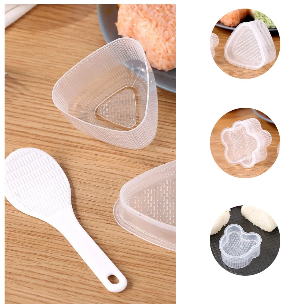 

8Pcs Rice Ball Molds Plastic Sushi Molds Easy DIY Rice Ball Maker Kitchen Tool for Bento Accessories Kids Cooking