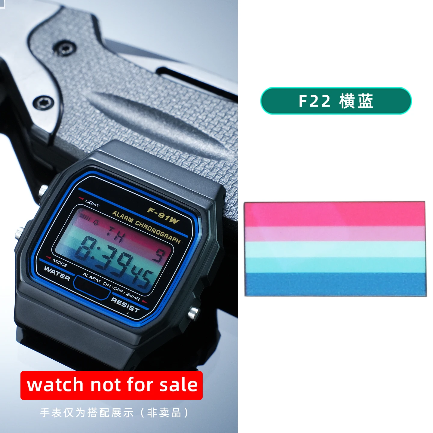 28 verschiedene Farbfolien für Display-Bildschirme, DIY-Aufkleber im Ins-Stil, HD-Folienaufkleber für Casio F91 A158 A159 A168 F105 – Detail 27