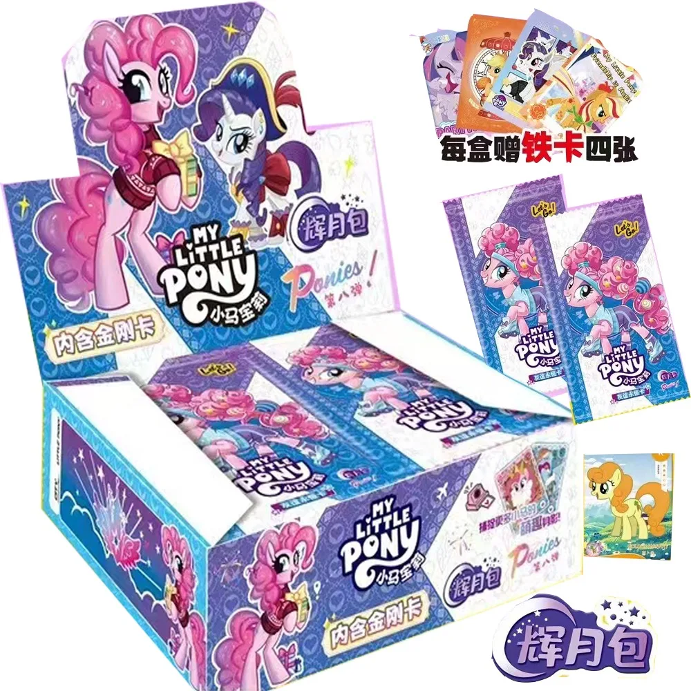 

Genuine My Little Pony Princess Cards For Child Eighth Bomb Moonshine Pack Embedded Diamond Card Coated paper Limited Collection