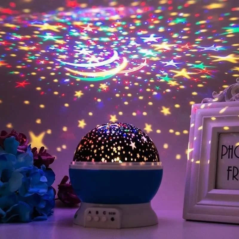 Starry Sky Projection Lamp Dreamy Colorful Rotating Romantic Laser Starry Sky Nightlight USB Atmosphere Desk Lamp