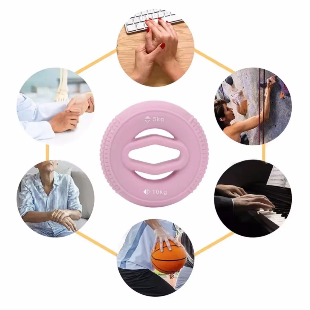 سيليكون قبضة اليد قوة المدرب إصبع نقالة التمارين الساعد مدرب العضلات الإجهاد الإغاثة التدريب الرياضة اللياقة البدنية 24BD
