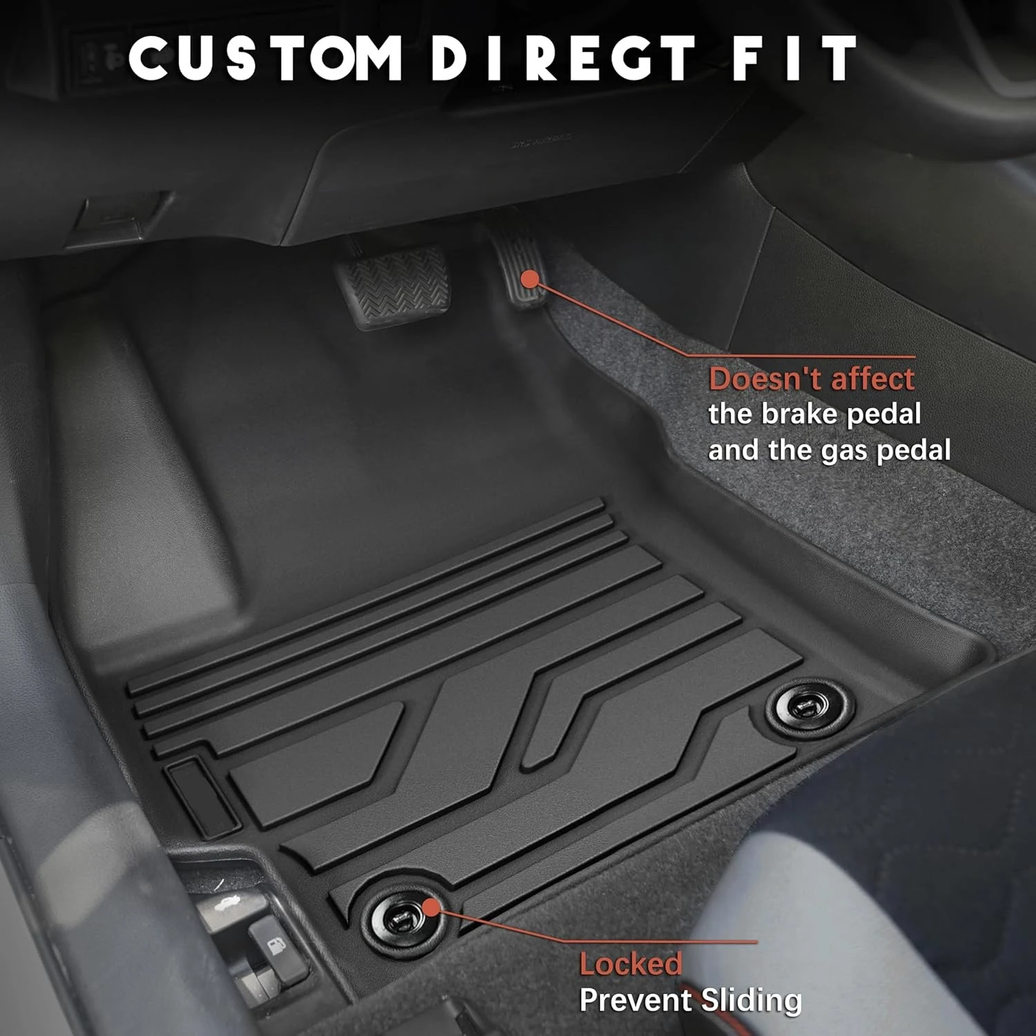 Toyota Corolla 2020-2026 Sedan/Hybride Vloermatten, All-Weather TPE Custom Fit Liners, 1e & 2e Rij & Cargo Liner (Exclusief Hatchback)