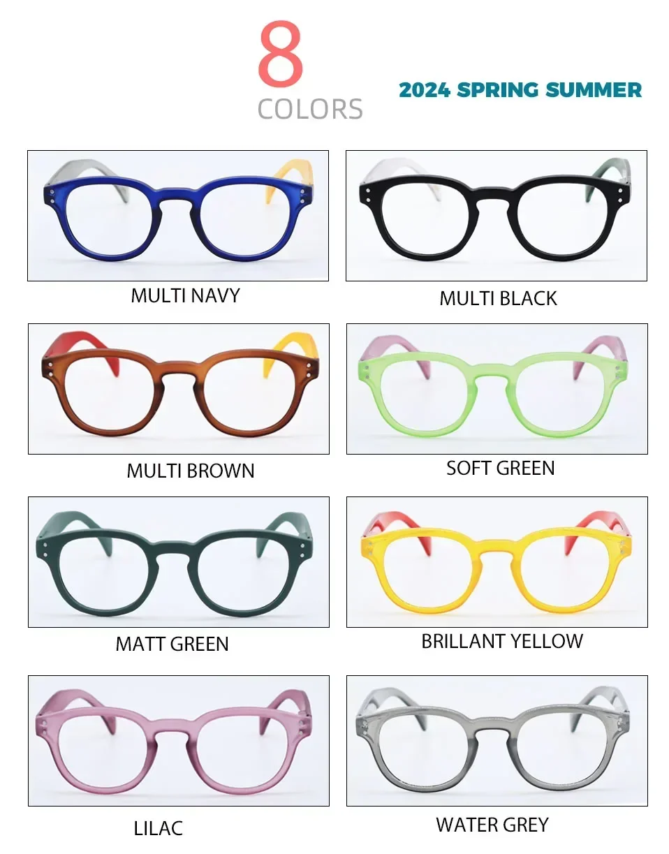 Meeshow Trend zimowy Nowe kolorowe okulary do czytania Retro Europa Styl Jakość Mężczyźni Kobiety Okulary z Flex Lesebrillen 1513