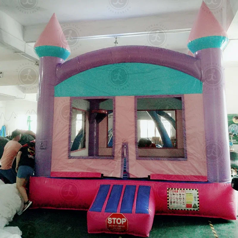 

JWCommercial Grade Huge Inflatable Castle Bounce House Princess Enchanted Castle Bounce House