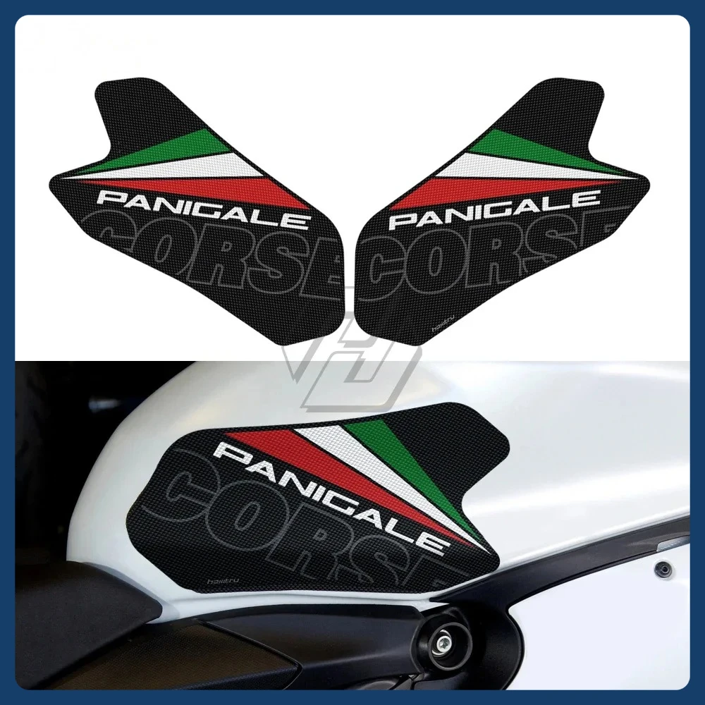 

Наклейка на мотоцикл для Ducati Panigale 899 959 1199 1299 V2, противоскользящая боковая наклейка на бак мотоцикла, защитный коврик для наколенника