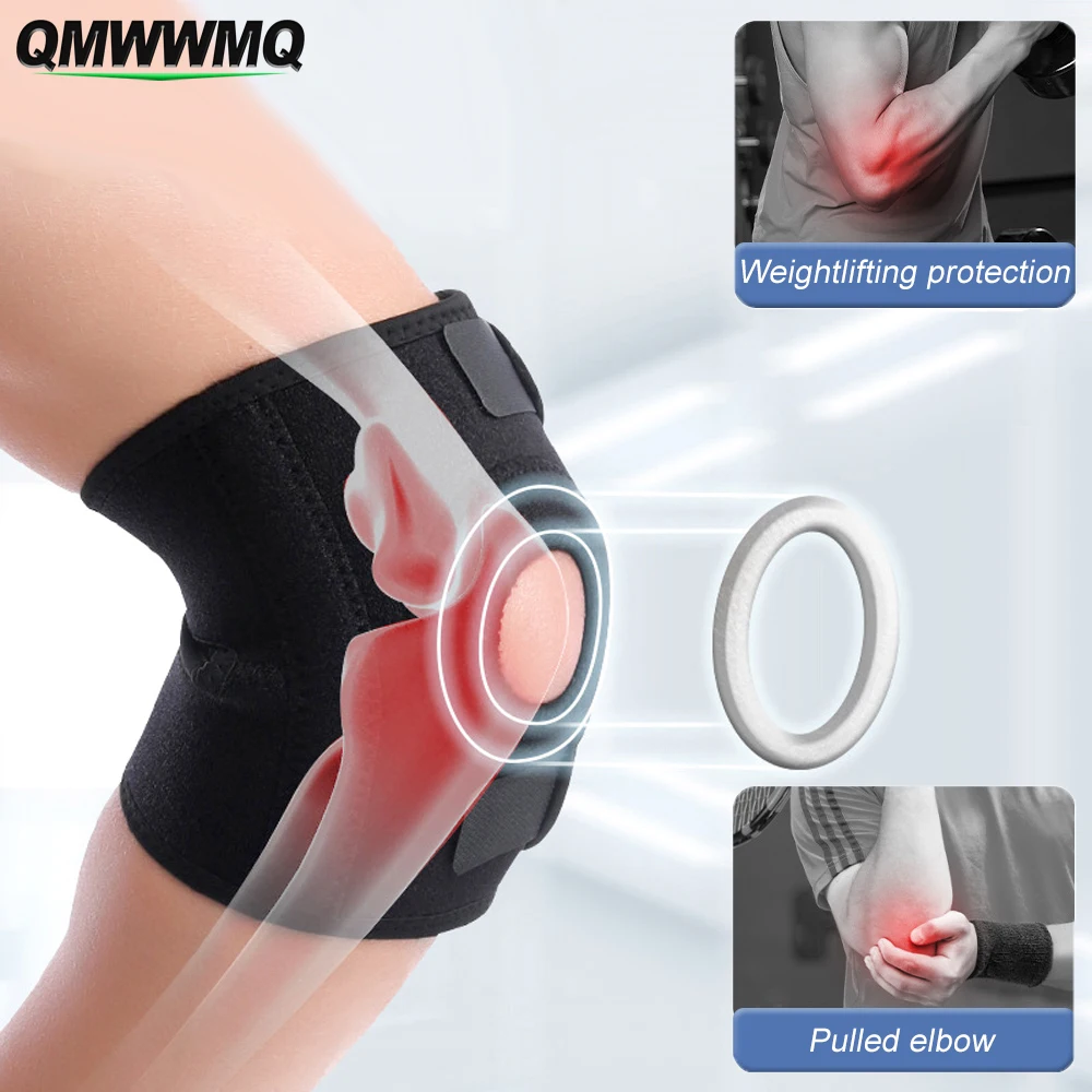 

1 шт., дышащий фиксатор локтя унисекс с регулируемым компрессионным ремешком, поддержка профилактики и восстановления тендинита