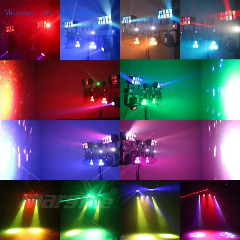 Tragbare DJ Set Party Disco Beleuchtung DJ Ausrüstung Gig Led Bar Pro Move System Luces Discoteca Bühne DJ Lichter mit Ständer