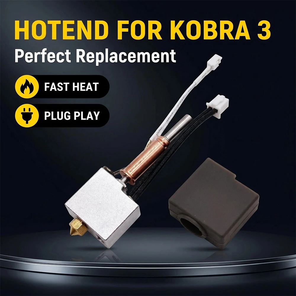Für Anycubic Kobra 3 Combo Hotend mit Heatbreak, Düse, Thermistor, Heizblock für Anycubic Kobra3 Druckkopf Hot End – Detail 4