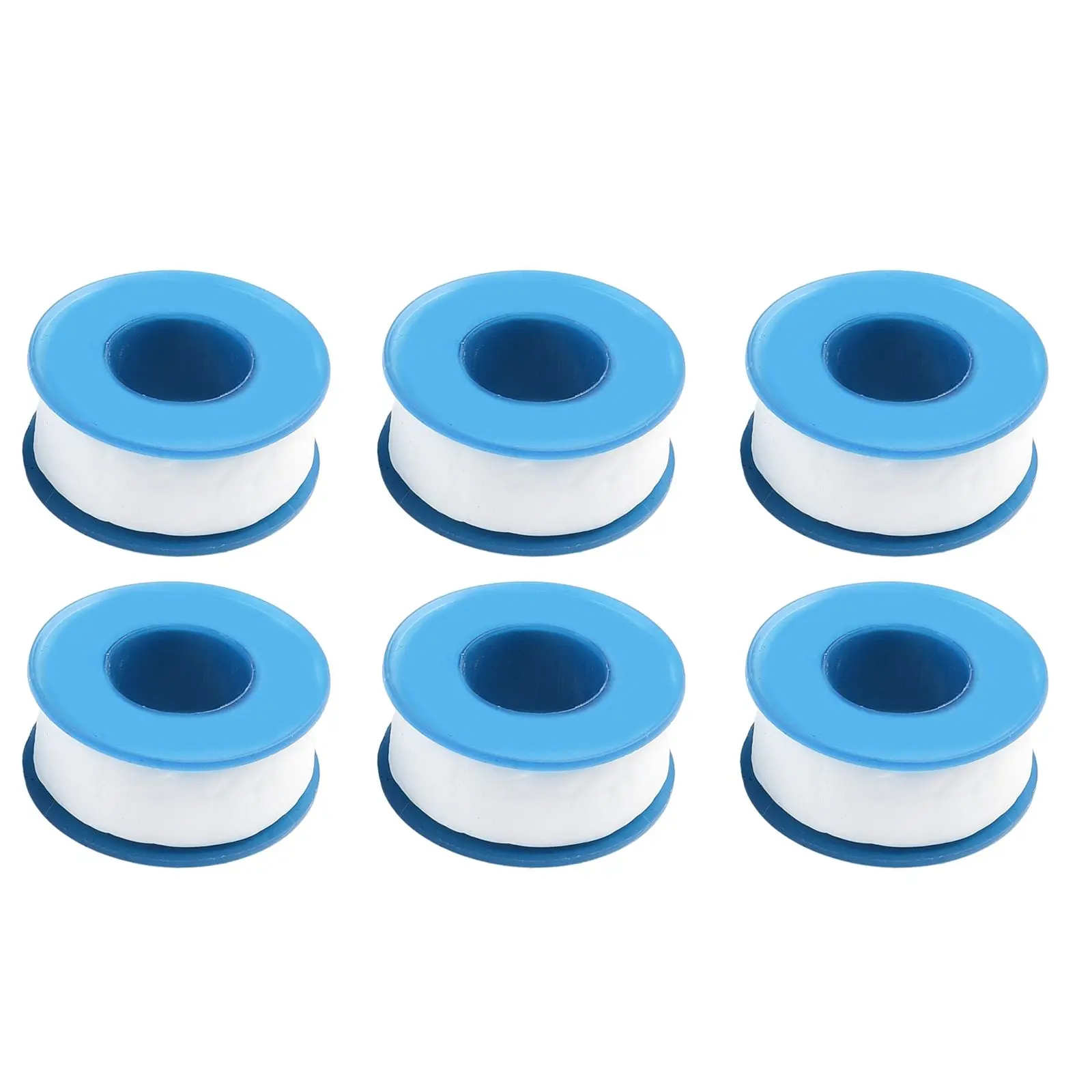 6Pcs PTFE White Threaded Sealing Tape Adhesive 20MX16MM For Water Gas Pipeline Link Sealing Tape Sealers Water Pipe